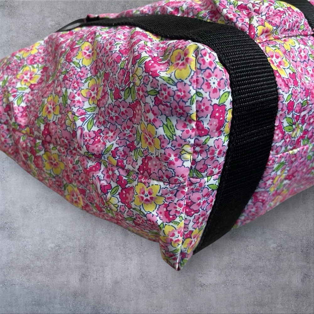 Lauren Ralph Lauren Pink Floral Shoulder Handbag‎ Diaper Bag Tote Beach Cruise - Picture 7 of 12